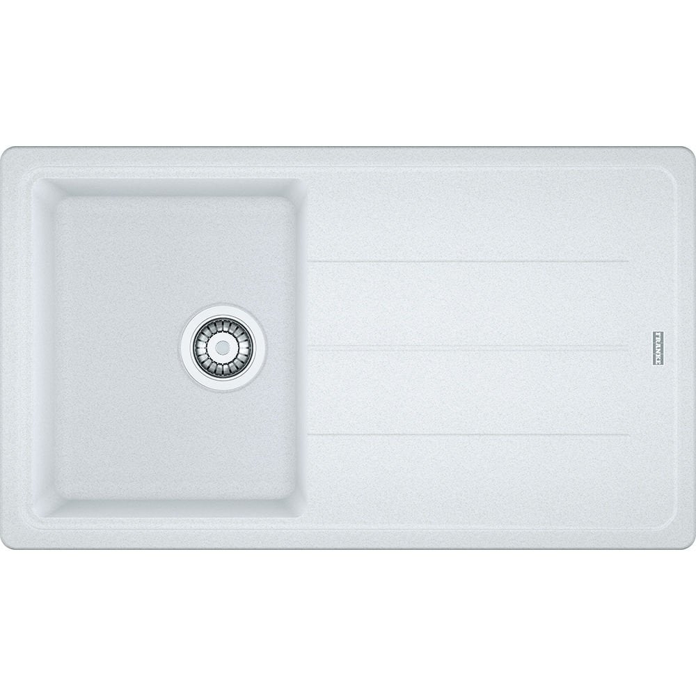 Franke Basis BFG 611-86 Granit Bianco / Beyaz Tezgah Üstü Granit Evye - 114.0655.972