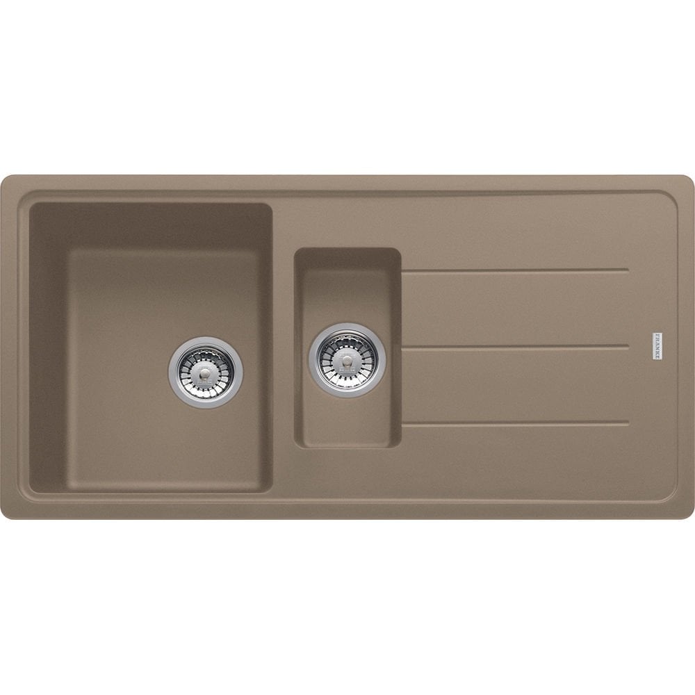 Franke Basis BFG 651 Fragranite Oyster Tezgah Üstü 1.5 Gözlü Granit Evye - 114.0655.984