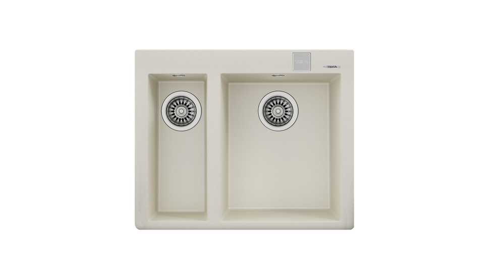 Teka FORSQUARE 590 TG 1.5 Gözlü Tezgahüstü/TezgahaSıfır White / Beyaz Granit Evye - 115260023
