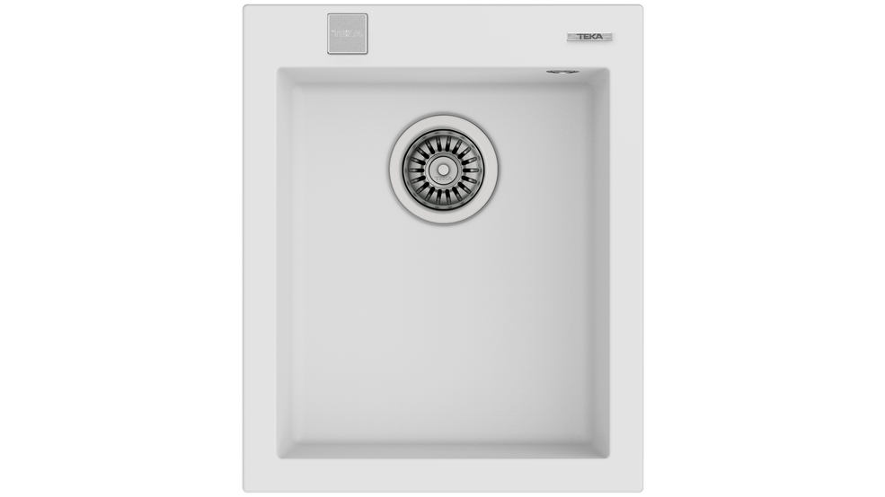 Teka FORSQUARE 34.40 TG Tek Hazneli Tezgahüstü/TezgahaSıfır White / Beyaz Granit Evye - 115230014