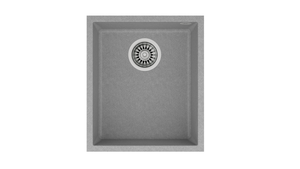 Teka SQUARE 34.40 TG Tek Hazneli Tezgah Altı Damlalıksız Stone Grey Granit Evye - 115230031