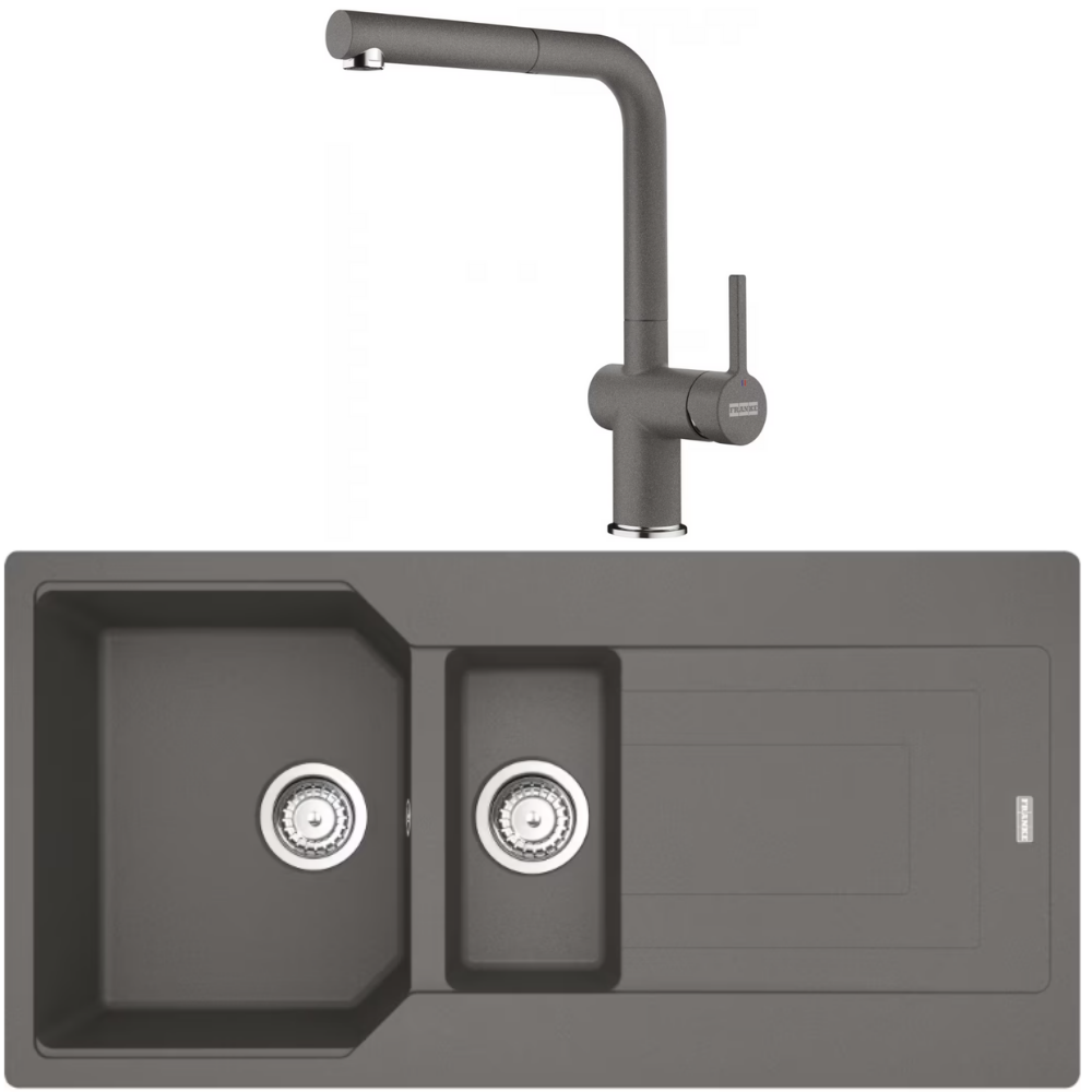 Franke Urban UBG 651-100 Fragranite Stone Grey Evye + Active Plus Stone Grey Armatur Kampanyası