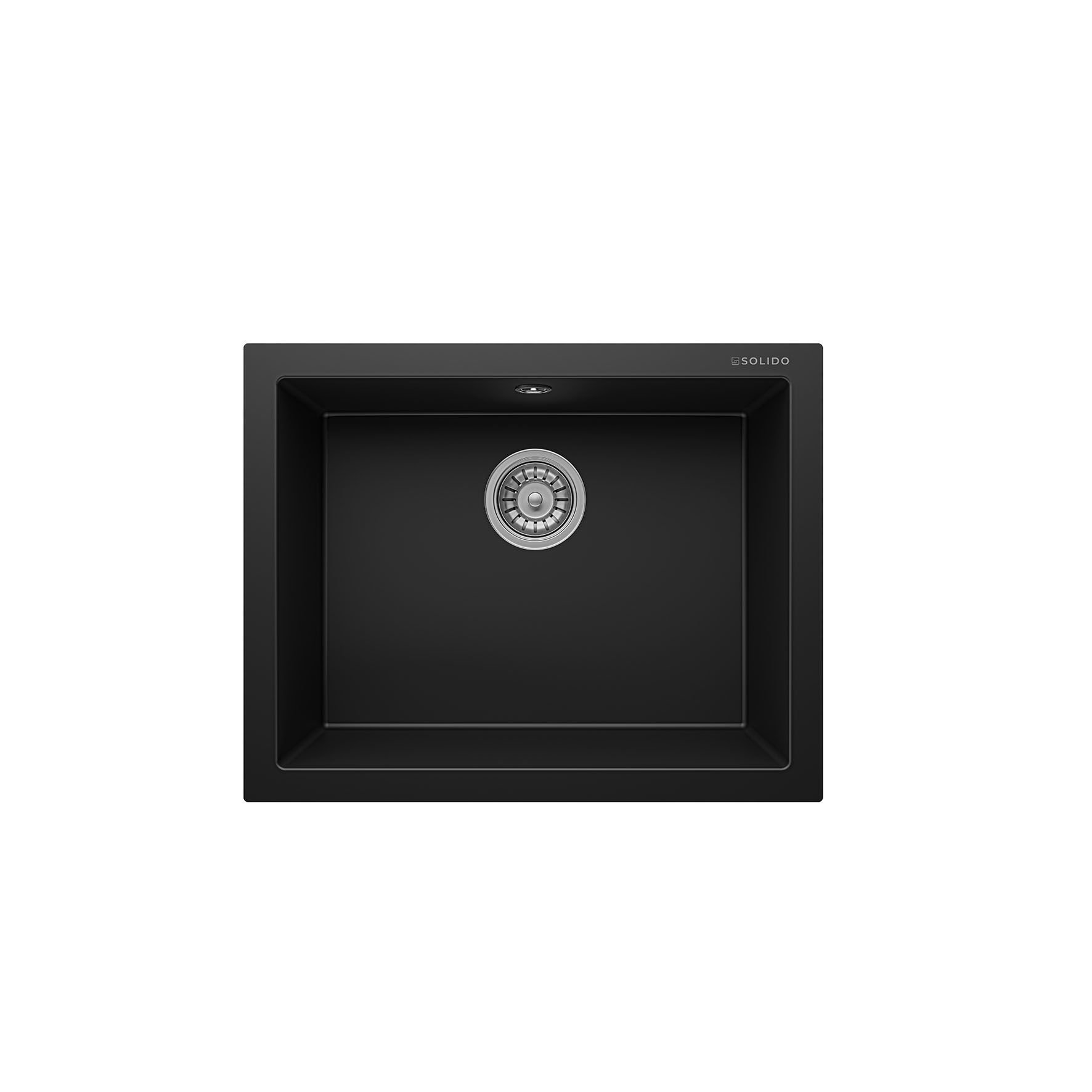 Solido Morgranit GN 60 Granit Evye Metallic Mlack / Siyah Tezgah Altı / Tezgaha sıfır