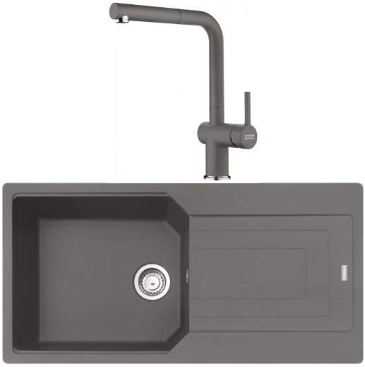 Franke Urban 611-86 Stone Grey Eviye ve Active Plus Sprialli Armatür Kampanyası