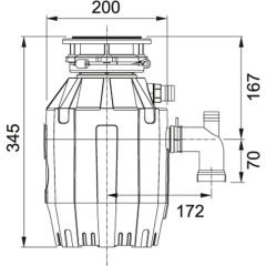 Franke TE-50  1 / 2 Beygir Güçlü Çöp Öütücü - 134.0500.617