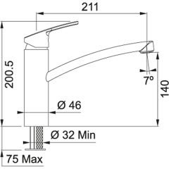 Franke  Smart Krom Paslanmaz Çelik Armatür 115.0391.460