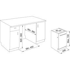 Franke Tam Ankastre 45 Cm Bulaşık Makinesi FDW 4510 E8P E - 117.0616.305