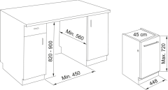 FDW 4511 D8P DOS C 45 Cm Bulaşık Mak-117.0747.491