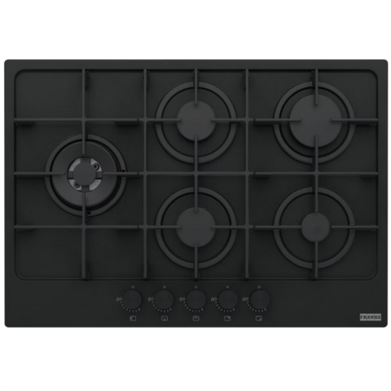Franke Maris FHMA 755 4G DC MB 5Gözlü Mat Black Gazlı Ocak - 106.0670.114