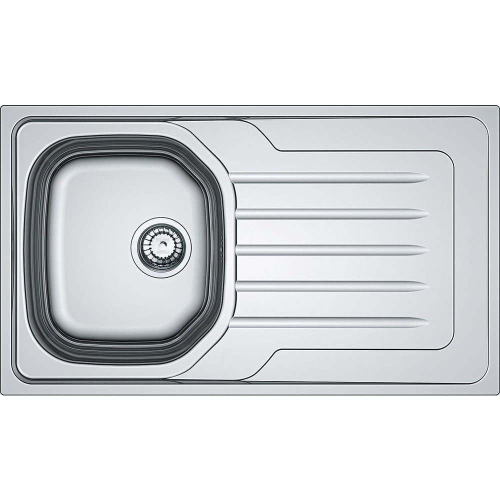 Franke Onda Line OLL 611 Dekorlu Tezgah Üstü Sağ Damlalıklı  Paslanmaz Çelik Evye - 101.0688.500