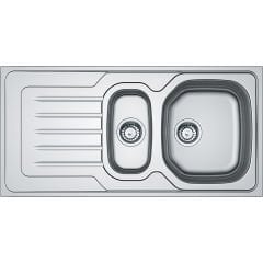 Franke Onda Line OLX 651   1.5 Gözlü  Tezgah Üstü Sol Damlalıklı Paslanmaz Çelik Evye - 101.0656.147