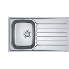 Franke Spark SKX 611 İnox  Tezgah Üstü Sağ Damlalıklı Paslanmaz Çelik Evye - 101.0688.503