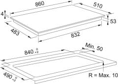 Franke FMY 906 I FP BK Black Glass Ankastre İndüksiyonlu Ocak 108.0675.431