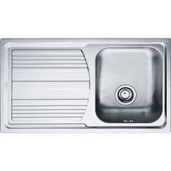 Franke Logica Line LLX 611 İnox  Tezgah Üstü Sol Damlalıklı Paslanmaz Çelik Evye - 101.0656.155