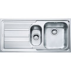 Franke Logica Line LLX 651 İnox Tezgah Üstü 1.5 Gözlü Sol Damlalıklı Çelik Evye - 101.0656.160