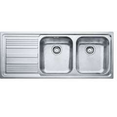 Franke Logica Line LLX 621 İnox Tezgah Üstü 2 Gözlü Sol Damlalıklı Çelik Evye - 101.0150.821