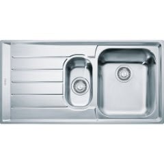 Franke Neptun NET 651 Mikrodekorlu Tezgah Üstü 1.5 Gozlu Sol Damlalıklı Çelik Evye - 101.0656.170