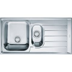 Franke Neptun NET 651 Mikrodekorlu Tezgah Üstü 1.5 Gözlü Sağ Damlalıklı Çelik Evye - 101.0656.171