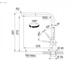 Franke Atlas Neo Sensor Doccia Armatür - 115.0625.523