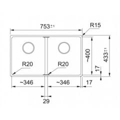 Franke Maris MRG 120-35-35 Matt Black Tezgah Altı Granit Eviye - 125.0686.731