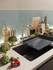 Franke Maris MRG 110-52 Matt Black Tezgah Altı Granit Eviye - 125.0686.715