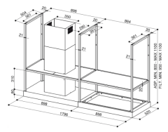 Franke  T-Shelf FMY BK MATT F180 Matt Black - 325.0678.073