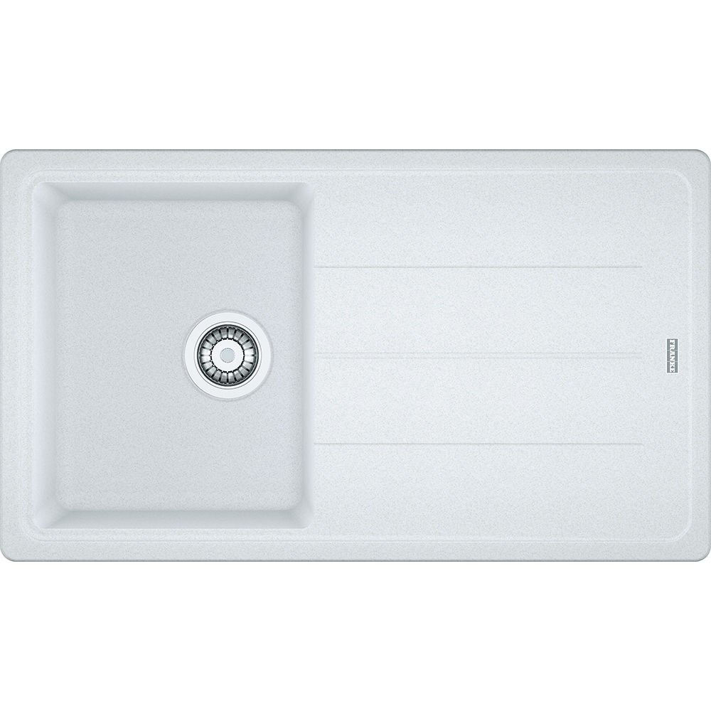 Franke Basis BFG 611-86 Granit Bianco / Beyaz  Tezgah Üstü Granit Evye - 114.0655.972