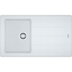 Franke Basis BFG 611-86 Granit Bianco / Beyaz  Tezgah Üstü Granit Evye - 114.0655.972