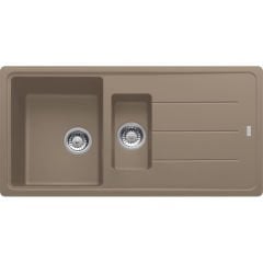 Franke Basis BFG 651 Fragranite Oyster Tezgah Üstü 1.5 Gözlü Granit Evye - 114.0655.984
