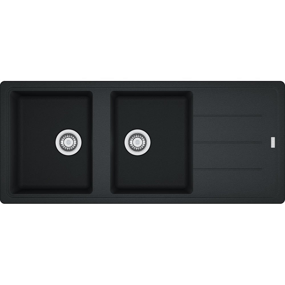 Franke Basis BFG 621 Granit Nero / Siyah  Tezgah Üstü 2 Gözlü Granit Evye - 114.0655.985