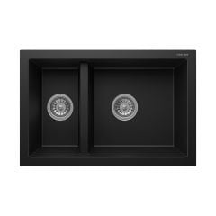 Tetragon 2B 65 Metalic Black Granit Eviye