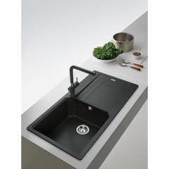 Franke Urban UBG 611-100 Granit Bianco Tezgaha sıfır / Üstü Granit Evye - 114.0688.450