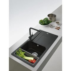 Franke Urban UBG 611-100 Granit Bianco Tezgaha sıfır / Üstü Granit Evye - 114.0688.450