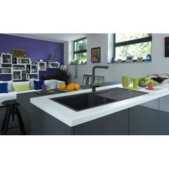 Franke Urban UBG 611-100 Fragranite Oyster Tezgaha Sıfır / Üstü Granit Evye - 114.0688.454