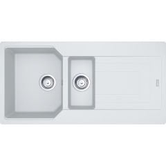 Franke Urban UBG 651-100 Granit Bianco / Beyaz Tezgaha sıfır / Üstü 1,5 Gözlü Granit evye - 114.0688.456