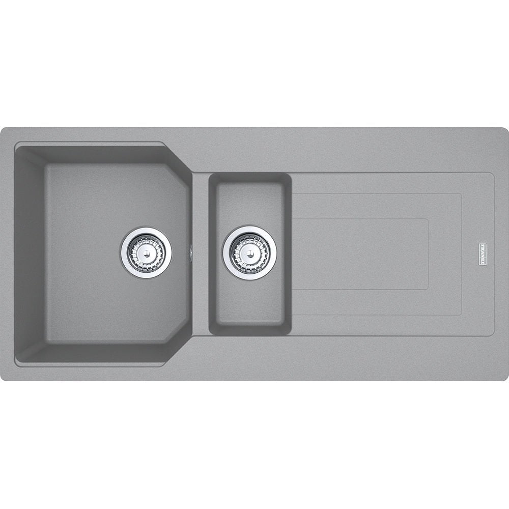 Franke Urban UBG 651-100 Fragranite Stone Grey Tezgaha Sıfır / Üstü 1.5 Gözlü Granit Evye - 114.0688.459