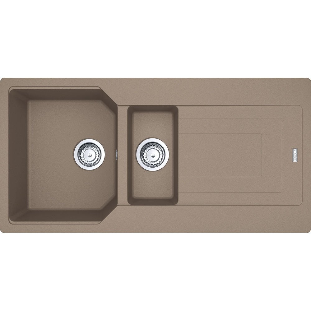 Franke Urban UBG 651-100 Fragranite Oyster Tezgaha Sıfır  / Üstü 1.5 Gözlü Granit Evye - 114.0688.460