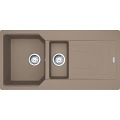 Franke Urban UBG 651-100 Fragranite Oyster Tezgaha Sıfır  / Üstü 1.5 Gözlü Granit Evye - 114.0688.460