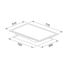 Franke FRSM 704 C TOD BK Siyah Cam Seramik Elektrikli Ankastre Ocak - 108.0669.471