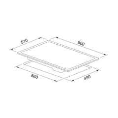 Franke FRSM 905 C TOD BK Siyah Cam Seramik Elektrikli Anksatre Ocak - 108.0669.472