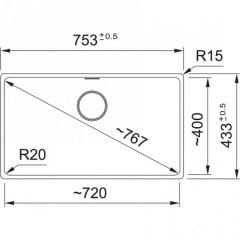 Franke Maris Mrg  210/110-72 Fragranite Polar White - 125.0688.495