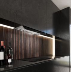 Franke FMY DRIP-FREE 90 KL Stainless Steel/ Black Glass Davlumbaz -305.0705.340