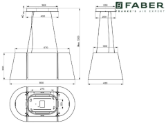 Faber BEAT XL BK MATT F80 Mat Siyah Ada Davlumbaz - 345.0698.955