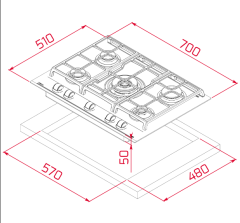 Teka Gzc 75330 Xbc Wh Ankastre Ocak 112570176