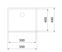 Be Linea RS15 50.40 - PureClean Paslanmaz Çelik Eviye - 115000065