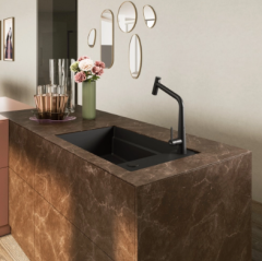 Franke Kubus 2 KNG 110-62 Mat Siyah Granit Evye - 125.0718.491