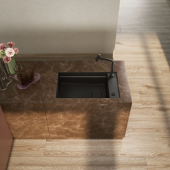 Franke Kubus 2 KNG 110-62 Mat Siyah Granit Evye - 125.0718.491