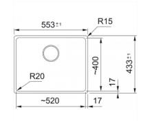 Franke Maris MRG 110-52 Slate Grey Granit Evye - 125.0729.075
