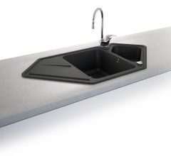 Marmorin Torro 980 Granit Köşe Evye 1,5 Gözlü Damlalıklı