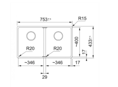Franke Maris MRG 120-35-35 Slate Grey Granit Evye - 125.0714.198